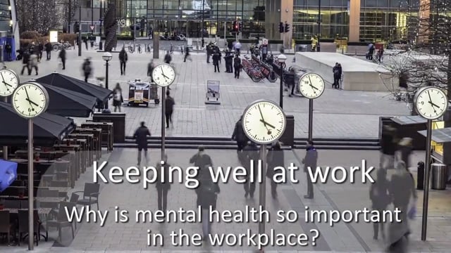Why is mental health so important in the workplace?