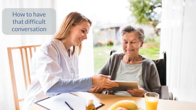 How to have that difficult conversation