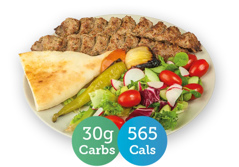 Kebab & salad