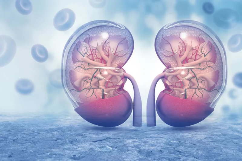 Illustration of a pair of kidneys