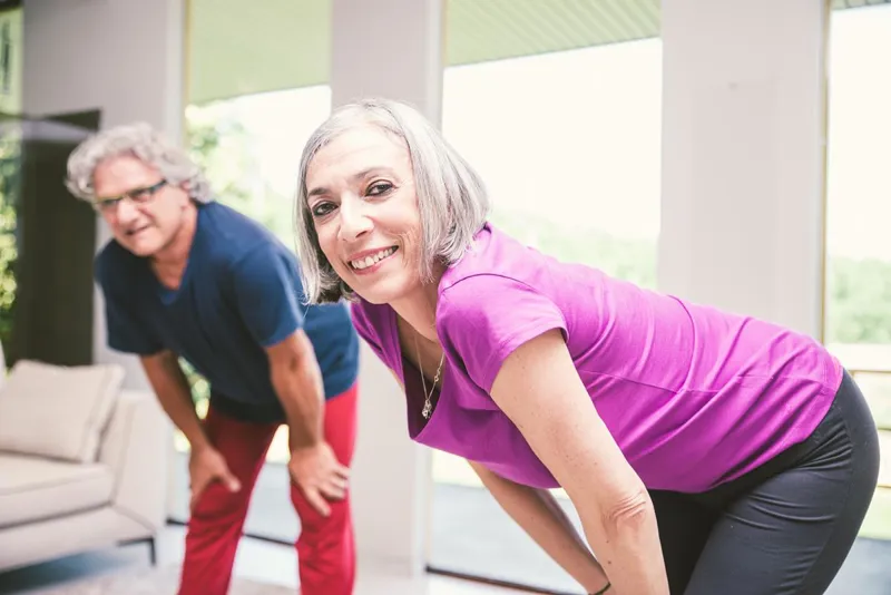 People stretching before exercise
