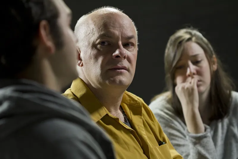 People attending a support group