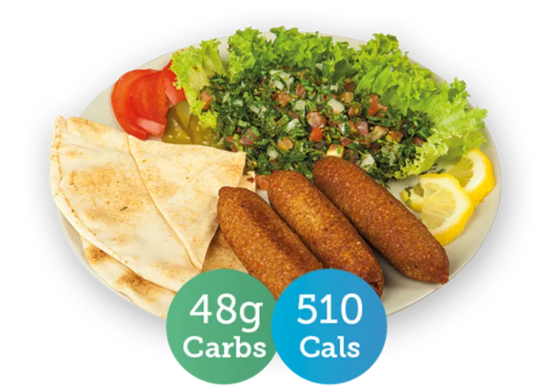 Kibbeh khubz salad