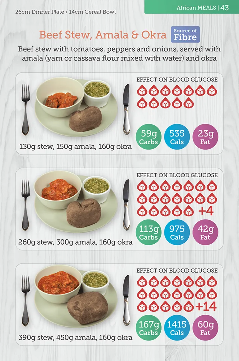 African portion 1 - beef stew meal